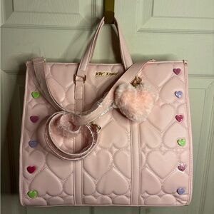 Betsey Johnson candy hearts valentines tote bag